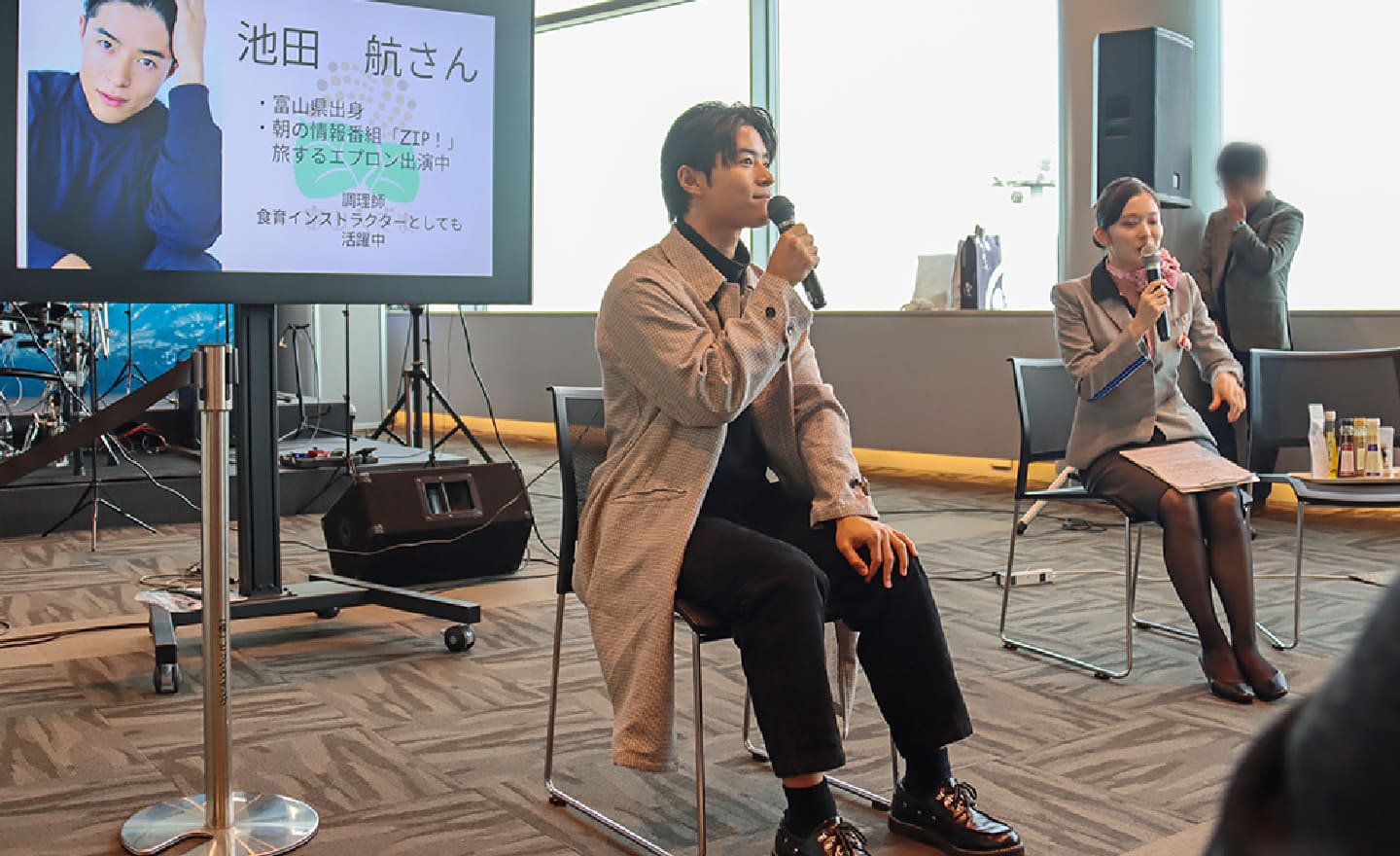 富山出身の俳優・タレント池田航さんによる「富山えごま」トークを開催しました！ 