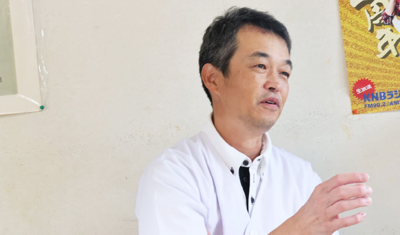 えごまとの出会いを懐かしむ大野さん。