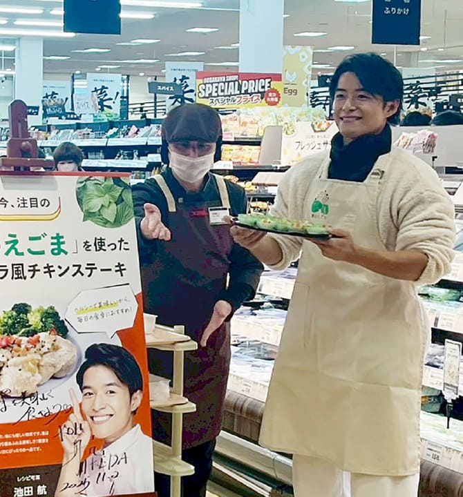 大阪屋店頭での試食会では、たくさんのお客様に食べていただきました。